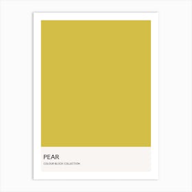 Pear Colour Block Poster Art Print