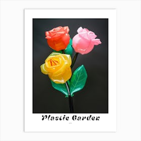 Bright Inflatable Flowers Poster Rose 4 Art Print