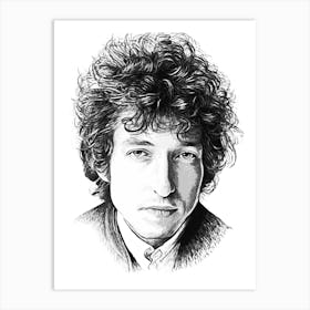 Bob Dylan music 1 Art Print