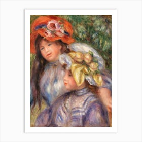 Two Girls (1910), Pierre Auguste Renoir Art Print