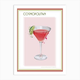 Cosmopolitan Splatter Cocktail Print Art Print