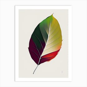 Sycamore Leaf Abstract 6 Art Print