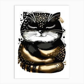 Golden Cat Art Print