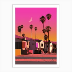 Sunset in Southern California Art Print