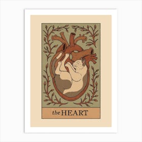 The Heart - Cats Tarot Art Print