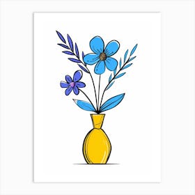 Flowers In A Vase 163 Art Print