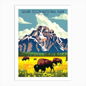 Grand Teton National Park 1 Art Print