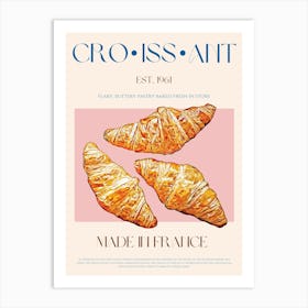 Croissant Mid Century Art Print