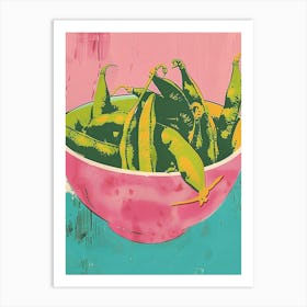 Edamame Duotone Silkscreen 1 Art Print