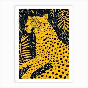 Yellow Jaguar 4 Art Print