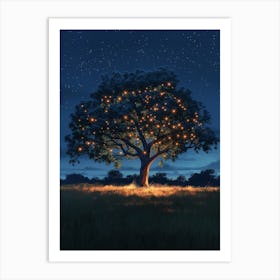 Lion King Tree Art Print