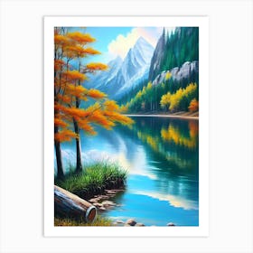 Autumn By The Lake 2 Art Print