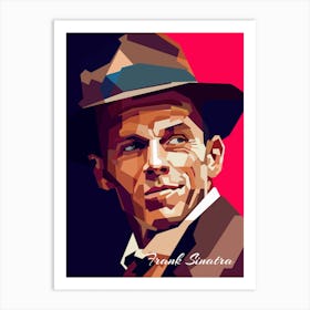 Frank Sinatra Retro Oldies Pop Singer Art Print