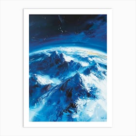 Earth From Space 4 Art Print