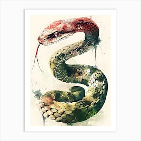 Snake Art Art Print