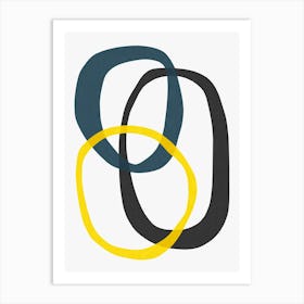 Organic circles 2 Art Print