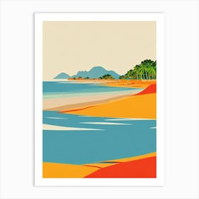 Cenang Beach Langkawi Island Malaysia Midcentury Art Print