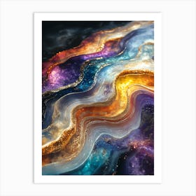 Stunning Whimsical Marble 21 Art Print