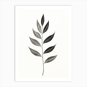 Minimal Leaves Art Print