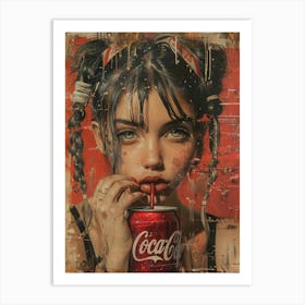 'Coca Cola Girl' 2 Art Print