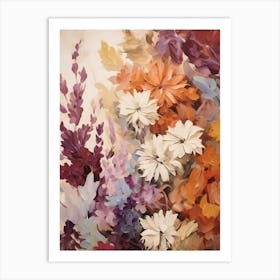 Fall Flower Painting Cineraria 1 Art Print