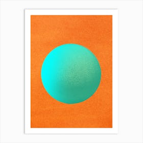 Orb Orange Art Print