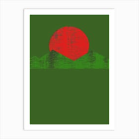 Sunset In Bangladesh Art Print