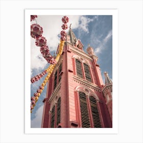 Pink Church In Saigon, Vietnam Art Print