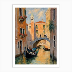 Venice Gondolas Art Print