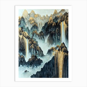 Pyrenean Horizons Opulent Glow Art Print