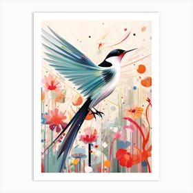 Bird Painting Collage Common Tern 1 Art Print