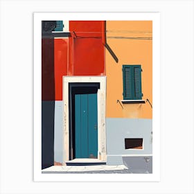 Doorway, Italy, Minimalism Art Print