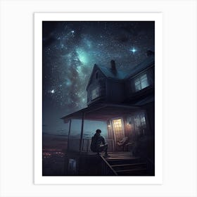 Night In The House Art Print