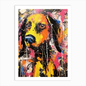 Dogs Abstract Expressionism 2 Art Print