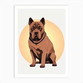 Cane Corso Illustration Dog Art Print