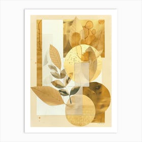 Golden Leaves 59 Art Print