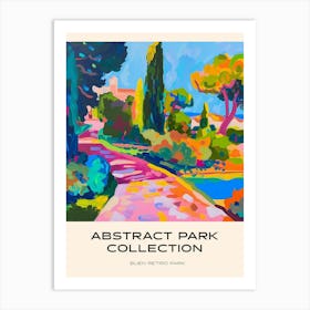 Abstract Park Collection Poster Buen Retiro Park Buenos Aires 1 Art Print