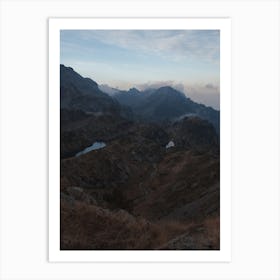 Hidden Mountain Lakes Art Print