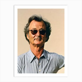 Bill Murray Retro Collage Movies Art Print