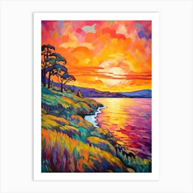 Whidbey Island Pointllism 3 Art Print