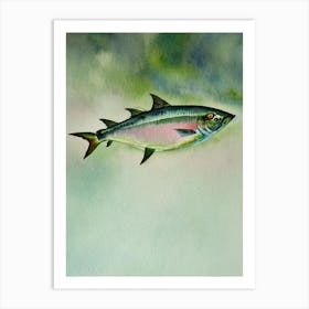 Tuna Fish II Storybook Watercolour Art Print