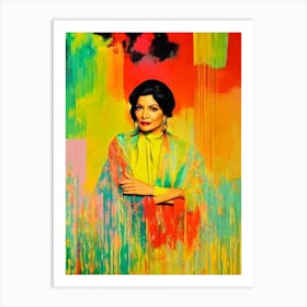 Shohreh Aghdashloo Colourful Pop Movies Art Movies Art Print
