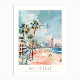 San Diego Cityscape Art Print