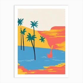 Delray Beach Florida Midcentury Art Print