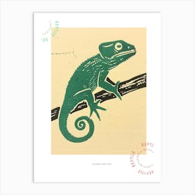 Chameleon Bold Block 4 Poster Art Print