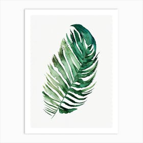 Tassel Fern 1 Watercolour Art Print