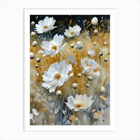 White Cosmos 2 Art Print