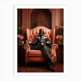 Darth Vader In Wes Anderson Style 38 Art Print