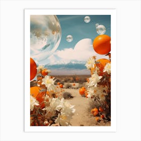 oranges in the desert 2 Art Print