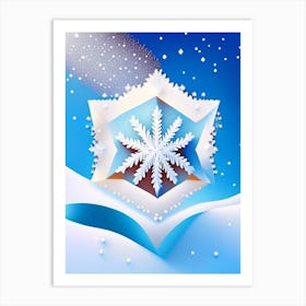 Diamond Dust, Snowflakes, Pop Art Matisse 2 Art Print
